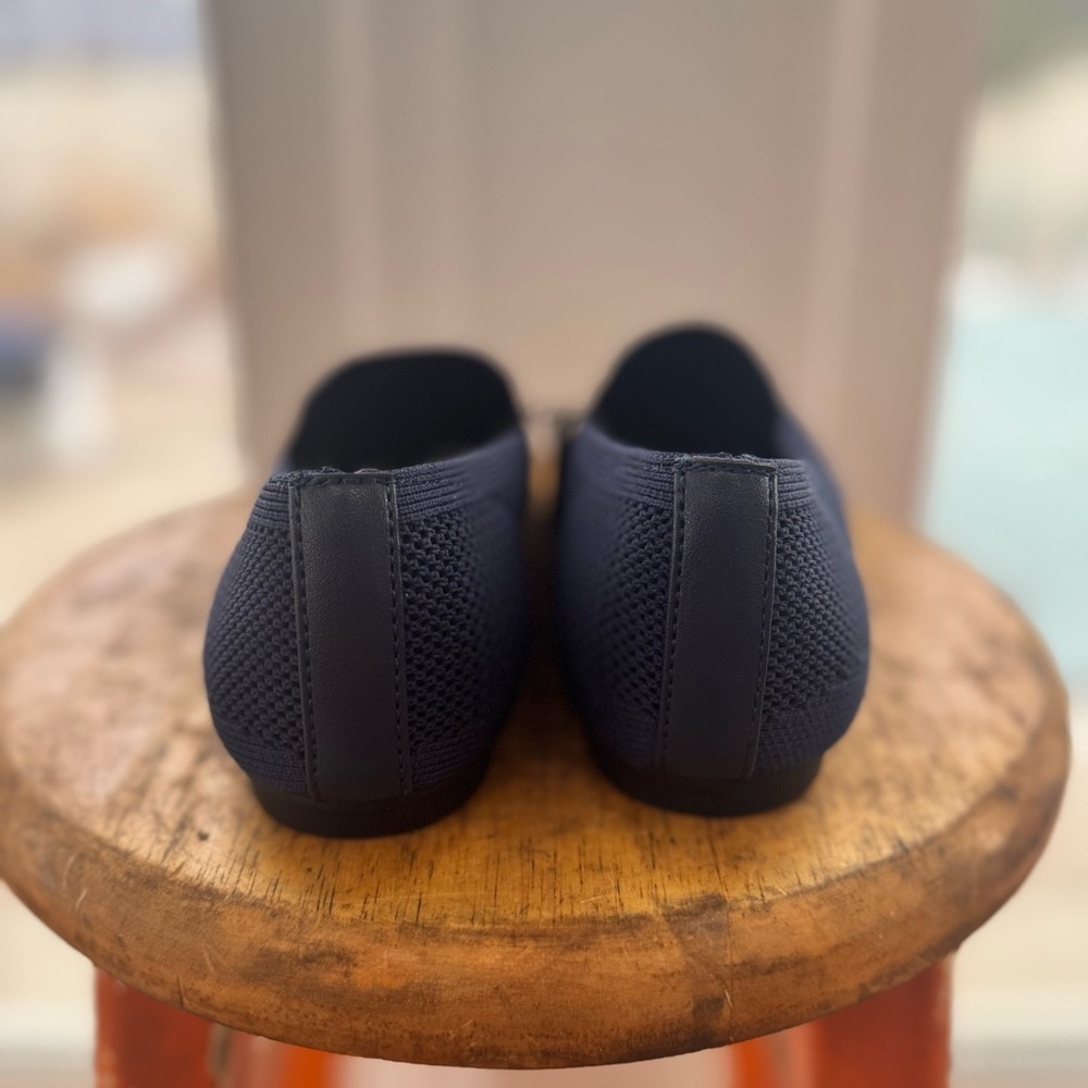 NWT Time and Tru Women's Knit Loafers Navy Blue Slip On Flats Comfort Size 6.5 - Picture 5 of 6
